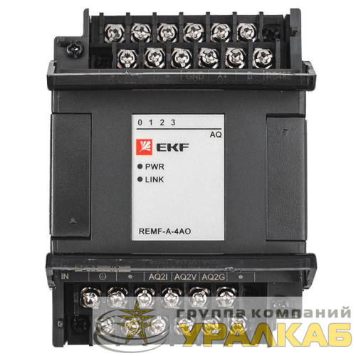Модуль аналогового вывода REMF 4 PRO-Logic EKF REMF-A-4AO детальная картинка