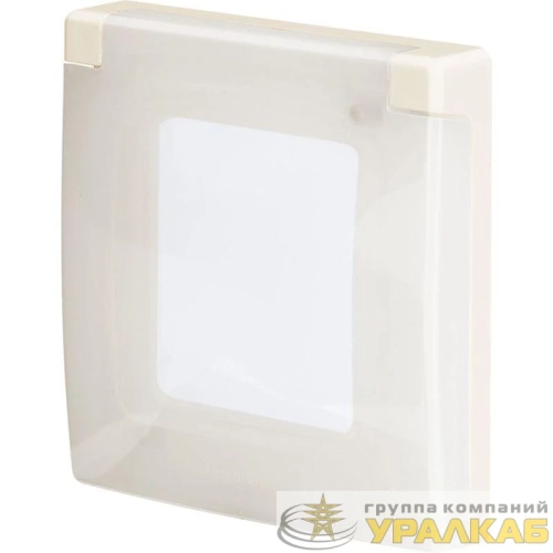 Рамка 1-м Inspiria IP44 с крышкой сл. кость Leg 673921 детальная картинка