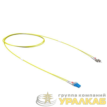 Шнур оптический коммутационный переходной Duplex LC-UPC/ST-UPC 9/125 OS2 3м DKC RNPC9DSULU3