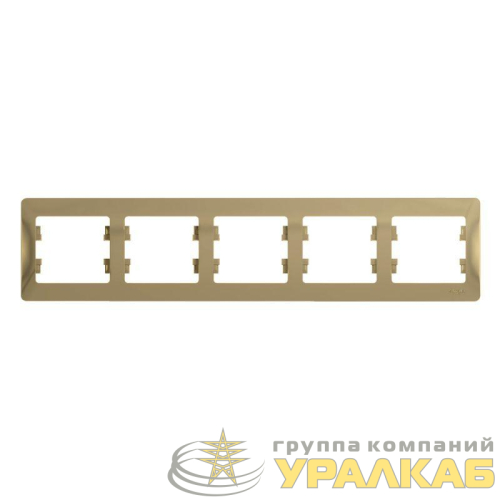 Рамка 5-м Glossa горизонт. титан SE GSL000405 детальная картинка