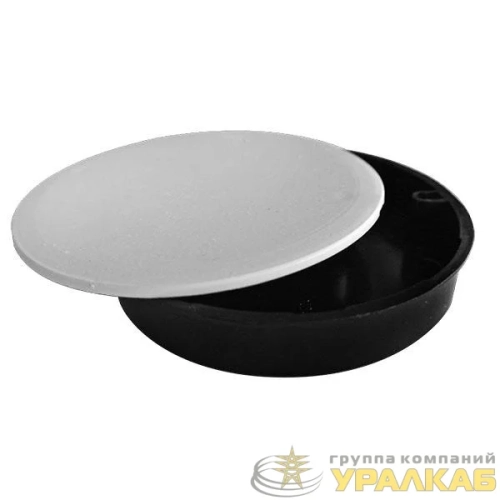 Коробка монтажная У191 d102х15мм черн. Урал Пак 