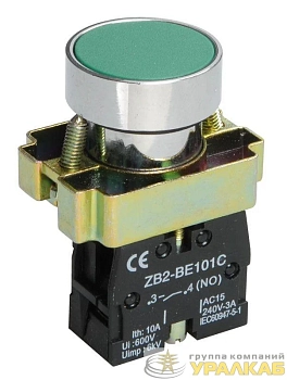 Кнопка LAY5-BA31 1НО без подсветки зел. IEK BBT60-BA-K06