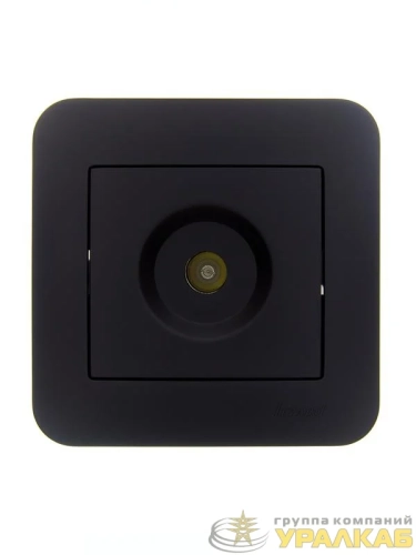 Розетка телевизионная оконечная TV СП ASTI IP20 в сборе черн. бархат LEZARD 