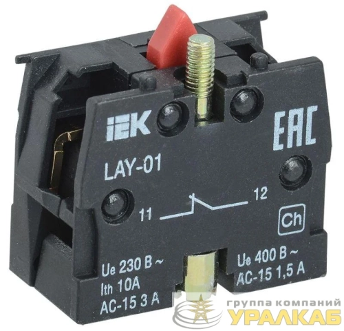 Блок контактный 1р для LAY5 IEK BDK11 детальная картинка