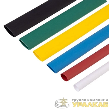 Набор трубок термоусадочных №3 MULTICOLOR ТУТ нг (уп.13шт по10см) Rexant 
