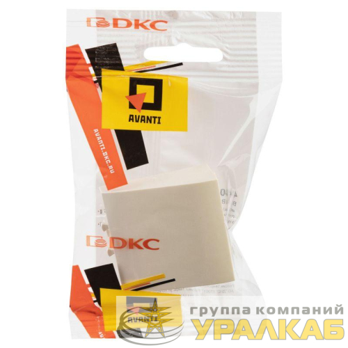 Вывод кабеля модульный "Avanti" "Ванильная дымка" 2 модуля DKC 