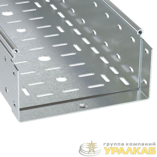 Лоток листовой  перфорированный 600х100 L3000 толщ. 1.5мм цинк-ламель DKC 3534715ZL детальная картинка