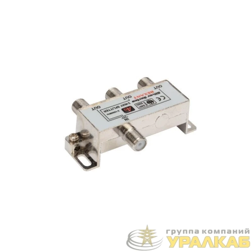 Делитель антенный F-типа на 3 TV + F-разъемы 5-1000МГц блист. Rexant 06-0046-C детальная картинка