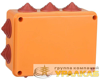 Коробка распаячная огнестойкая ПС 150х110х70 6P 6кв.мм IP55 10 вводов IEK UKF30-150-110-070-6-6-09