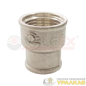 Муфта переходная никелированная ВР 3/4дюйм-ВР 1/2дюйм (120/10) VALFEX VF.240.N.034.012