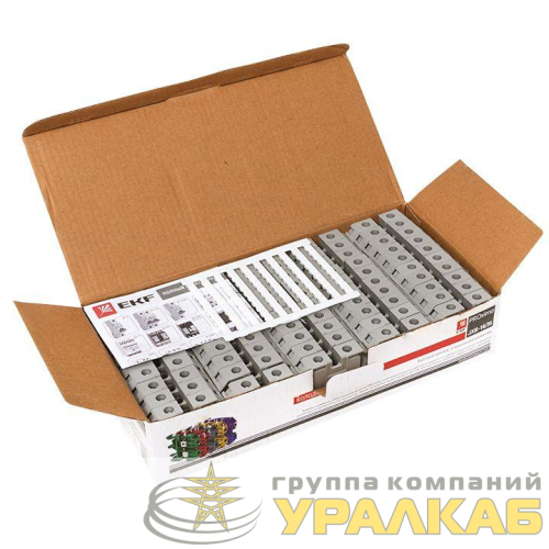 Колодка клеммная JXB-16/35 (90а) сер. EKF plc-jxb-16/35gy детальная картинка