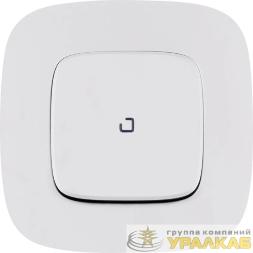 Переключатель 1-кл. СП Valena Allure 10А IP20 250В 10AX с подсветкой с лицев. панелью безвинтов. зажимы механизм бел. Leg 