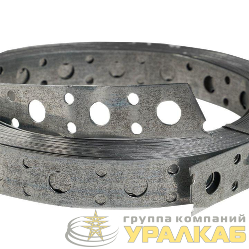 Лента монтажная перфорированная 20х0.55мм прямая (уп.10м) EKF lpmp20x0.55-10 детальная картинка