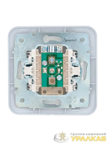 Розетка телевизионная оконечная TV СП ASTI IP20 в сборе жемчуж./бел. перламутр. LEZARD 