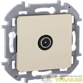 Розетка телевизионная оконечная TV Inspiria 10дБ 5-862мГц механизм сл. кость IEK 