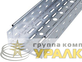 Лоток листовой перфорированный 100х100 L2000 сталь 0.7мм цинк-ламель DKC 35331ZL