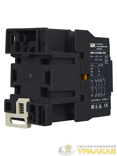 Контактор КМИ-11210 12А 230В/АС3 1НО IEK KKM11-012-230-10 детальная картинка