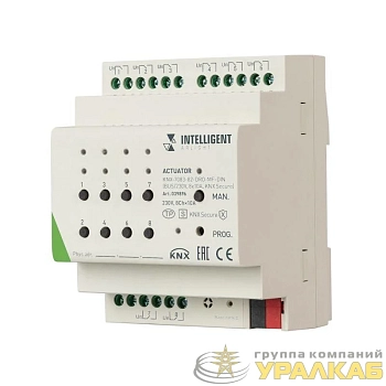 Актуатор KNX-7083-82-DRO-MF-DIN (BUS/230В 8х10А KNX Secure) IP20 пластик INTELLIGENT ARLIGHT 039896