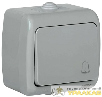 Выключатель кнопочный 1-кл. ОП AQUATIC ВС-20-1-3-А 10А IP54 GENERICA 