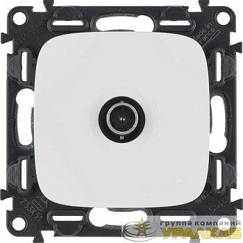 Розетка телевизионная TV 1-м Valena Allure 0-2400МГц с топологией "звезда" с лицев. панелью механизм бел. Leg 