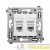 Розетка компьютерная 2-м СП Avanti "Белое облако" RJ45 кат.5E DKC 4400464 детальная картинка