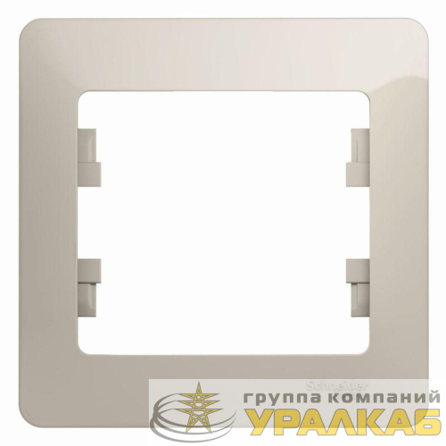 Рамка 1-м Glossa молоч. SE GSL000901 детальная картинка