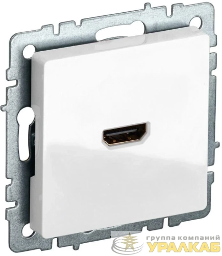 Розетка СП BRITE HDMI РHDMI-0-БрБ механизм бел. IEK 