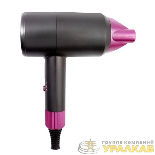 Фен 1200 Вт 220-240В ELX-HD09-C08 сер./роз. Ergolux 15207 детальная картинка