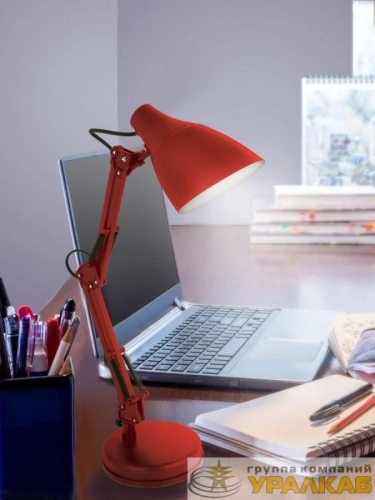 Светильник KD-331 C04 настол. 230В 40Вт красн. E27 Camelion 