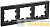 Рамка 3-м BRITE РУ-3-1-БрЧ металл черн. IEK BR-M32-M-K02