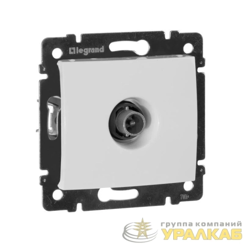 Розетка телевизионная оконечная TV СП Valena 10дБ 2400МГц механизм бел. Leg 