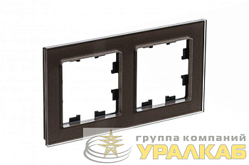 Рамка 2-м AtlasDesign Nature стекло мокко SE ATN320602