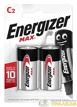 Элемент питания алкалиновый C/LR14/343 Max BL2 (блист.2шт) Energizer E302306700