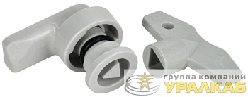 Замок для корпуса ЩМПп с ключом под треугольник IEK MKP10D-ZP-T8