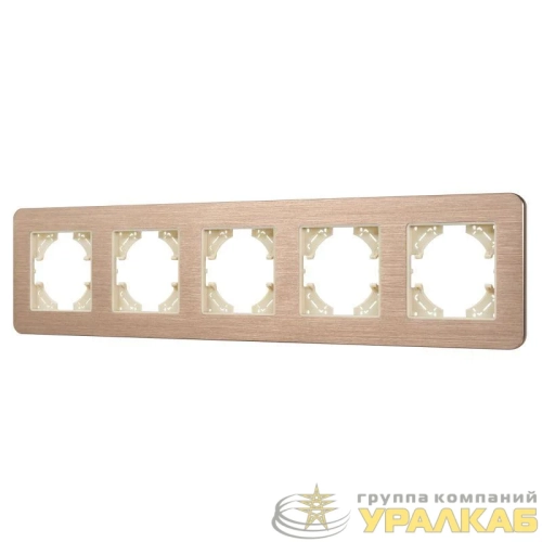Рамка 5-м FRM-AKIRY-AL-5-GD алюм. Arlight 