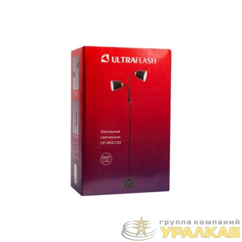 Светильник Ultraflash UF-404 C02 Е27 торшер напольн. черн. Ultraflash 15728 детальная картинка