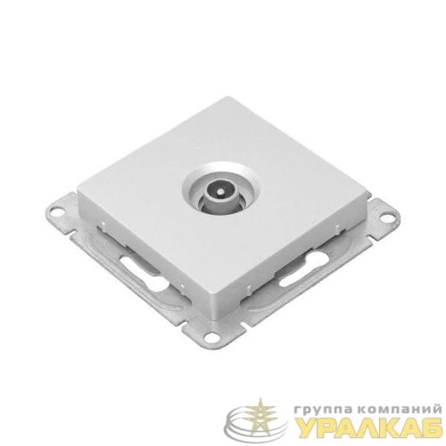 Розетка телевизионная проходная TV СП Эпика механизм алюм. EKF UP1-SOA-TV-2 детальная картинка