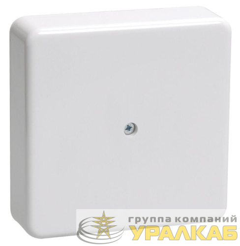 Коробка распаячная ОП 75х75х28 IP20 КМ41216-01 (6 клем. 6кв.мм) бел. IEK UKO10-075-075-028-K01 детальная картинка