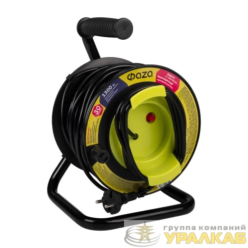 Удлинитель на катушке 1х30м CR-01-3000 ФАZА 