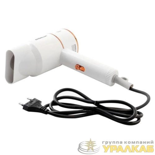 Фен ELX-HD11-C01 1200Вт 220-240В бел./зол. Ergolux 15206 детальная картинка