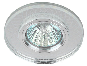Светильник DK LD43 SL 3D MR16 точечный; декор со светодиодной подсветкой зеркальн. ЭРА Б0037353