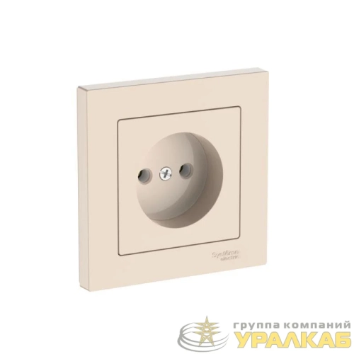 Розетка AtlasDesign 16А без заземл. быстрозажим. клем. в сборе беж. SE 