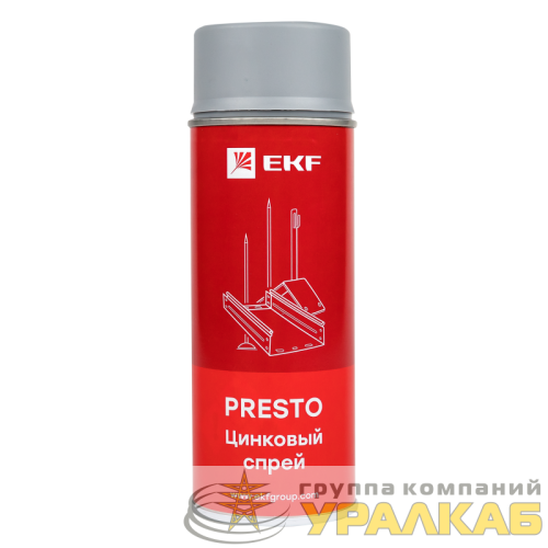 Спрей цинковый "Presto" 400мл EKF lp-zinc детальная картинка