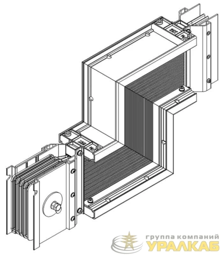 Секция Z-образ. вверх 1600А Al 3L+N+PER НК IP55 тран. IEK LB-1600A4-25-F-ZU детальная картинка