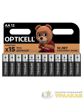 Элемент питания алкалиновый AA/LR6 (блист. 12шт) Basic Opticell /6051010
