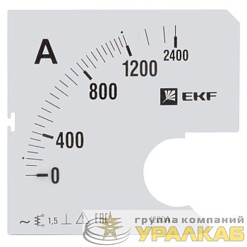 Шкала сменная для A721 1200/5А-1.5 PROxima EKF s-a721-1200