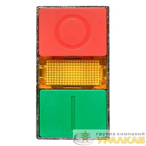 Кнопка LAY5-BW8465 "I-O" прямоугольная 230В NO+NC PROxima EKF 