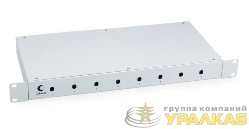Кросс бокс оптический FO-19-8ST 19дюйм Cabeus 