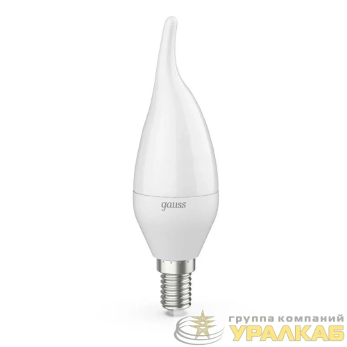 Лампа светодиодная Black Tailed 6.5Вт свеча 3000К тепл. бел. E14 520лм 150-265В Gauss 