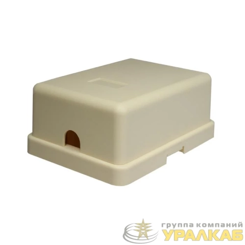 Розетка компьютерная 6P4C (RJ-11) 1 порт бел. SUPRLAN 